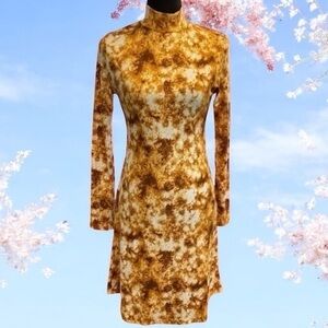 Velvet Torch Tie Dyed Long Sleeve Dress